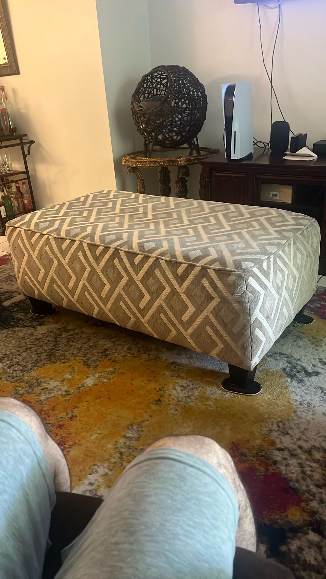 Neutral Color Ottoman
