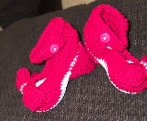 crochet baby heels / tacones para bebe de tejido