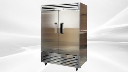 NSF Reach In Two Door Refrigerator SS interior AKR-13781