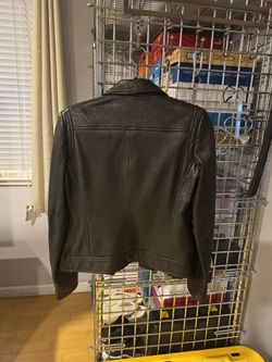 Truth and Pride 100% genuine leather jacket, black, XS