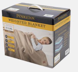 Pendleton Weighted Throw Blanket WITH Quilted Removable Zip Cover