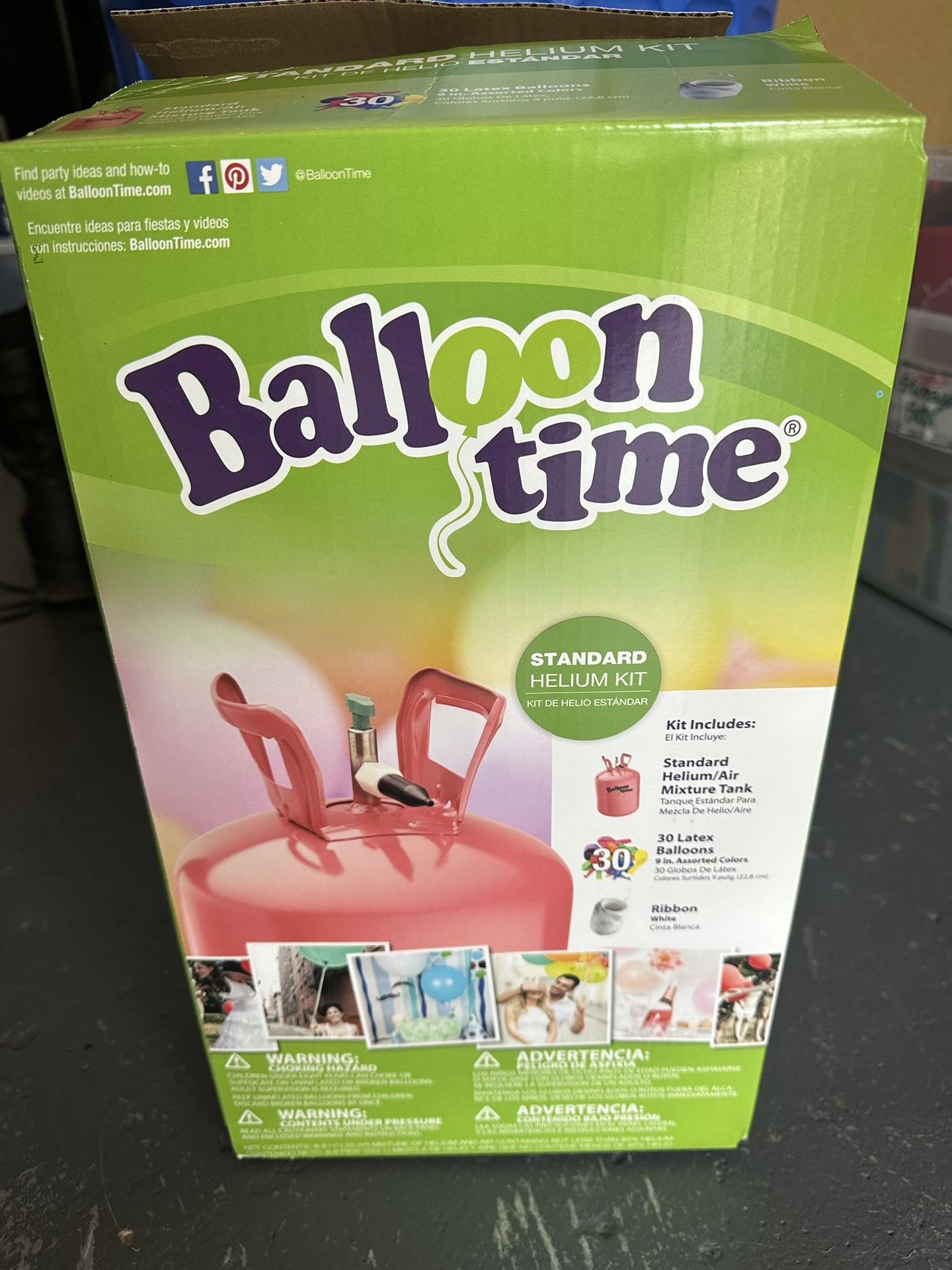 Balloon Time Helium Tank 8.9 cu. ft. Helium Kit **FULL TANK