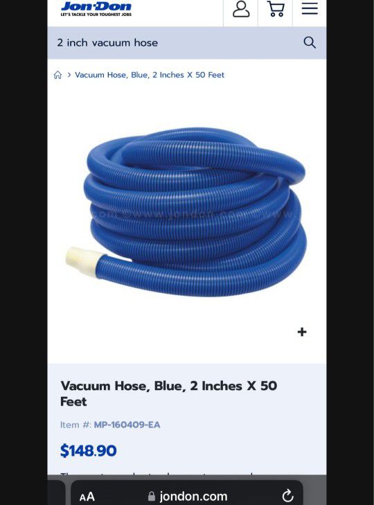 100 Ft Vacuum Hose For Pool 