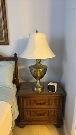 Pair of Brass Finish Lamps