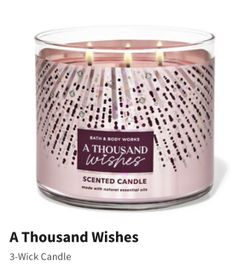 Bath And Body Works 3 Wick Candles 