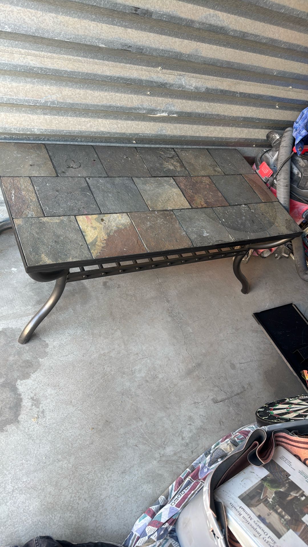 Outdoor stone table