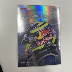 Isack Hadjar Helmet Card Chrome Topps 2025