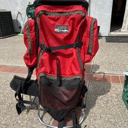 Vintage Jansport Metal Frame W/ Hip Wings Hiking Backpack