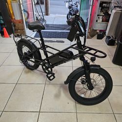 Baicycle A03 Peak 1200W Electric Bike, 20" Fat Tire All-Terrain Bikes, 48V 13Ah 28mph Ebike for Adults Full Suspension