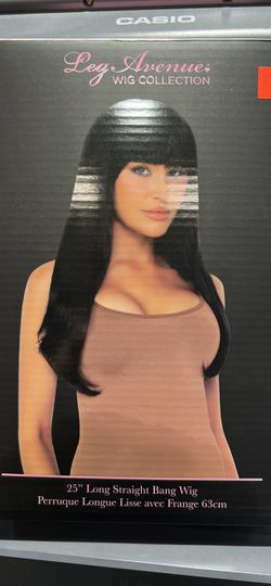 25" Long Straight Bang Wig