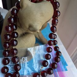 Vintage Cherry  Bakelite Beads