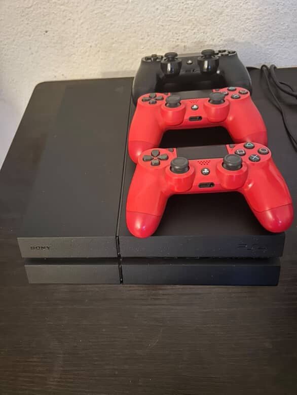 PS4 Pro With 3 Controllers