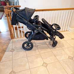 Baby Jogger City Select Black Double Stroller $195 Now $150.00