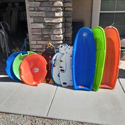 7 different Snow Sleds Toboggans $12-$15 each See All Photos