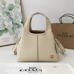 Coach new LANA white handbag messenger bag CM545
