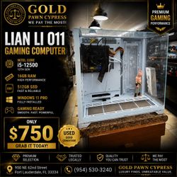 Lian Li O11 Gaming PC i5-12500 16GB RAM 512GB SSD PRO GAMING COMPUTER