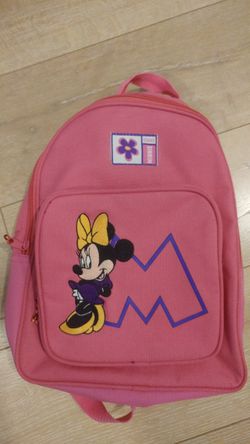 Classic Minnie Mouse Backpack , Vintage Bookbag