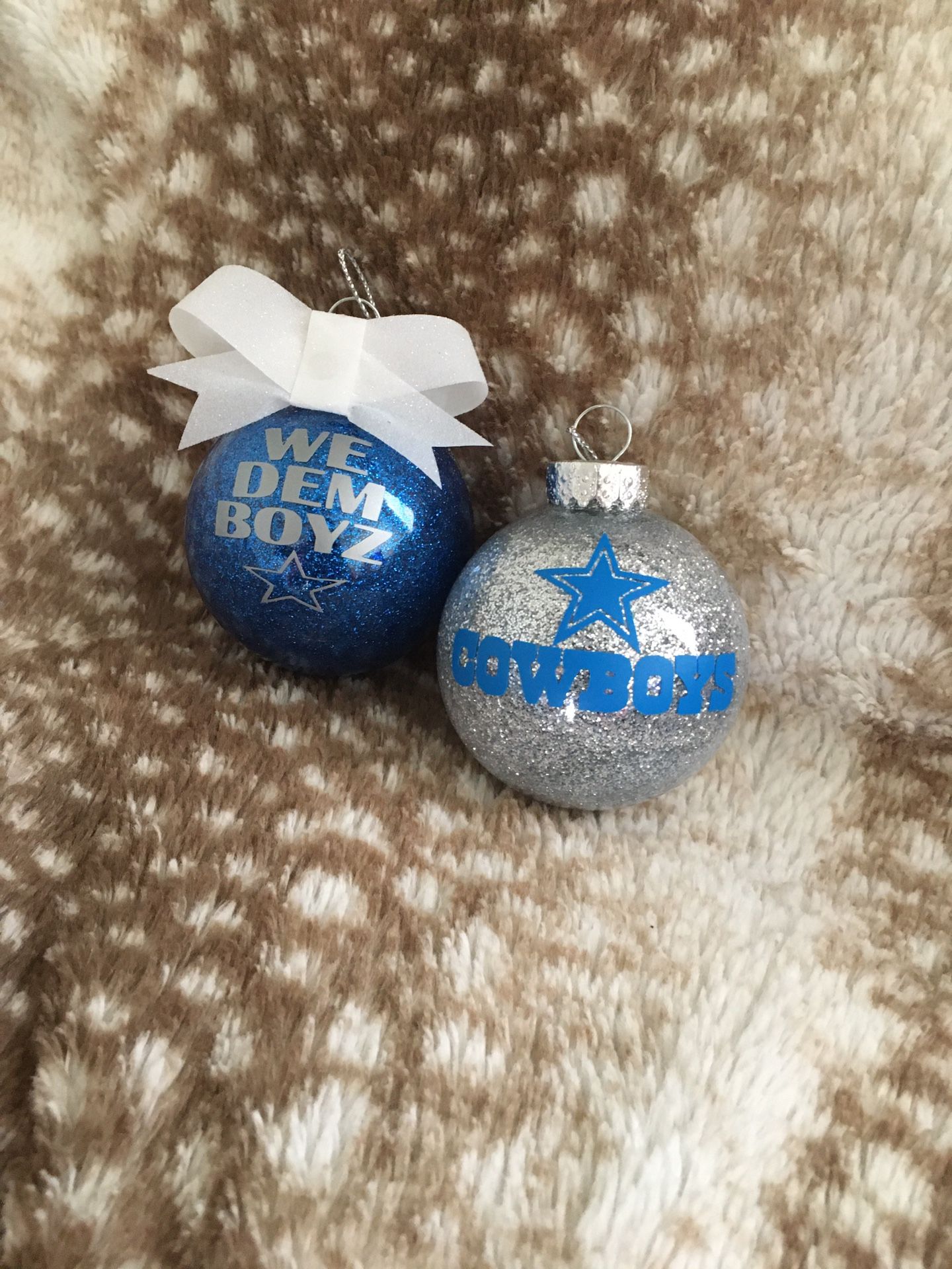 Cowboys Christmas ornaments