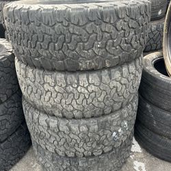 Vendo llantas usadas LT 275/55/R20 Marca BFGOODRICH