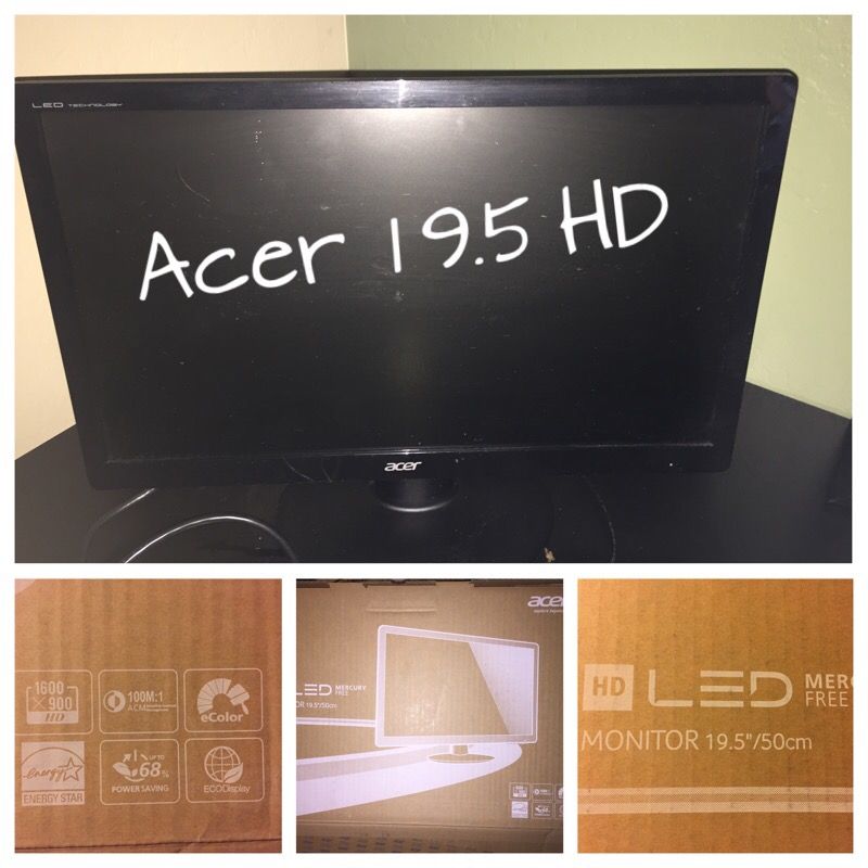 Acer 19.5 HD Computer Monitor