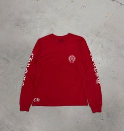 Chrome Hearts Red Long Sleeve T-Shirt Sizes S/M/L/XL