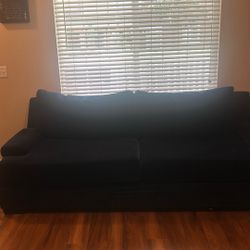 Navy Blue Sleeper Couch 