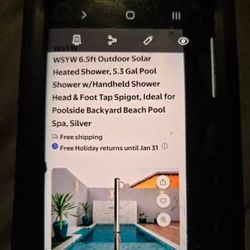 Outdoor Solar Heating Shower