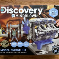 Discovering Mind Blown Model Engine Kit With Moving Motor Parts And Led Lights
