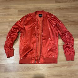 Vintage Red Bomber Jacket 