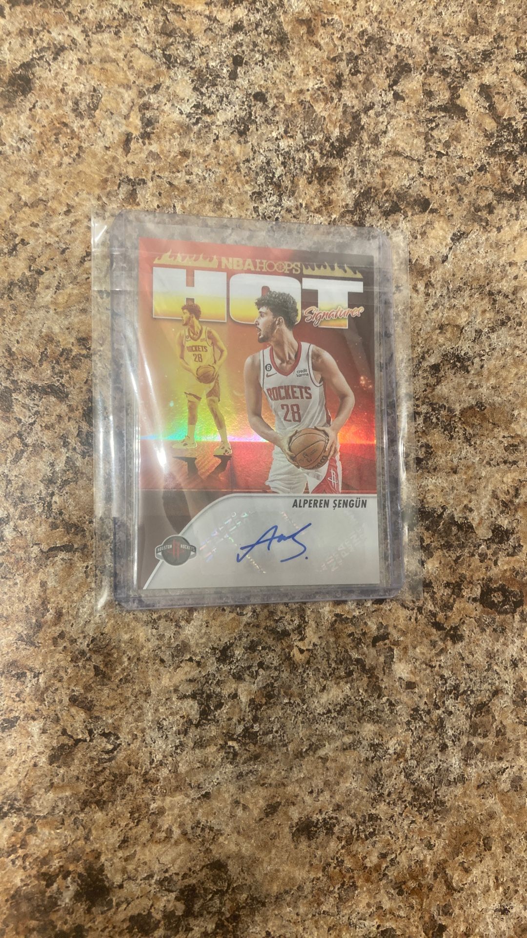 2023-24 NBA Hoops ALPEREN SENGUN “Hot Signatures” AUTOGRAPH🔥Rockets! #HS-SEN