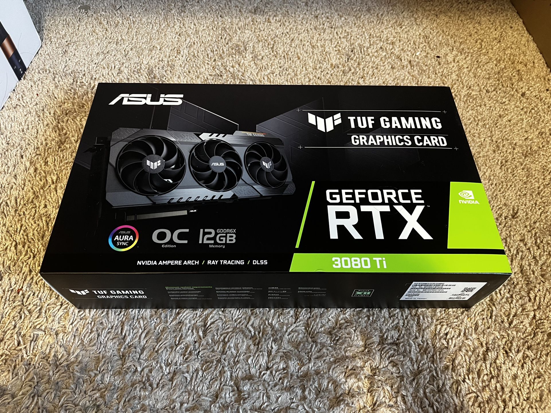 ASUS TUF Gaming GeForce RTX 3080 Ti OC Edition Graphics Card