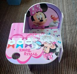 Delta Children Chair Desk With Storage , Disney Minnie Mouse -