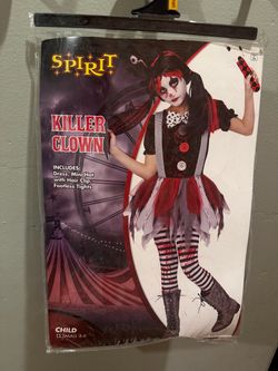 Halloween Girl Killer Clown Costume