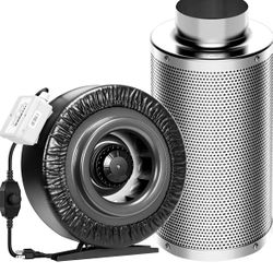 8inch In-line Fan With Carbon Filter 