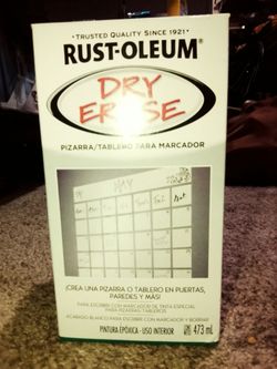 Dry erase paint