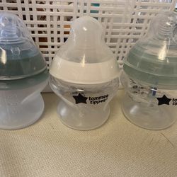 3 Tommee tippee Baby Bottles 