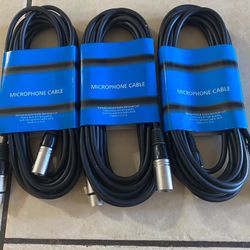 Xlr  Microphone Cable  $10 Each  20ft FIRM FIRM 