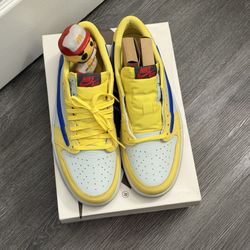 Jordan 1 Travis Scott Canary Size 9 Men