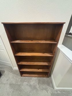 Solid Wood Bookshelf / Display Shelf