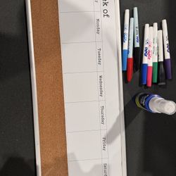 Expo Dry Erase Marker Bundle + Whiteboard Weekly Planner & Cleaner – Office / School Set
