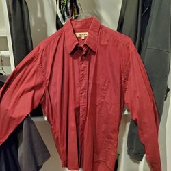 Men's Red Dress Shirt