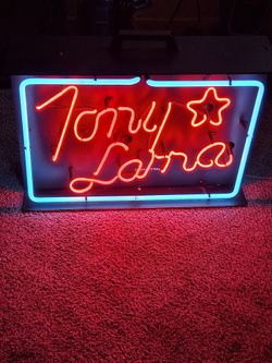 Tony Lana neon sigh