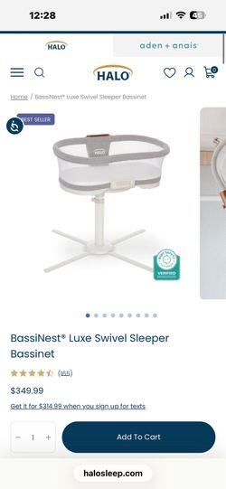 BassiNest® Luxe Swivel Sleeper Bassinet