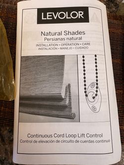 Levolor natural shade
