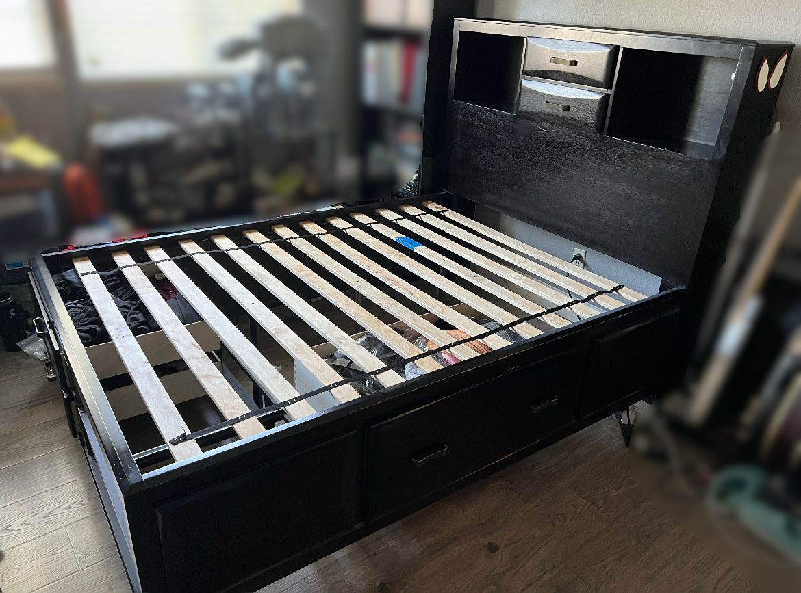 Full Bed Frame with Drawer