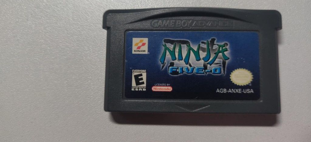 Ninja Five O GBA Cart And Manual