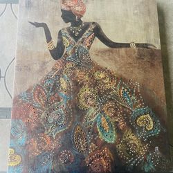 Beautiful africa Woman Painting