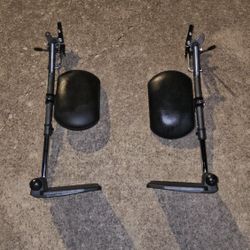 Elevating extendable Leg Rests  W/ Footplates & Calf Pads