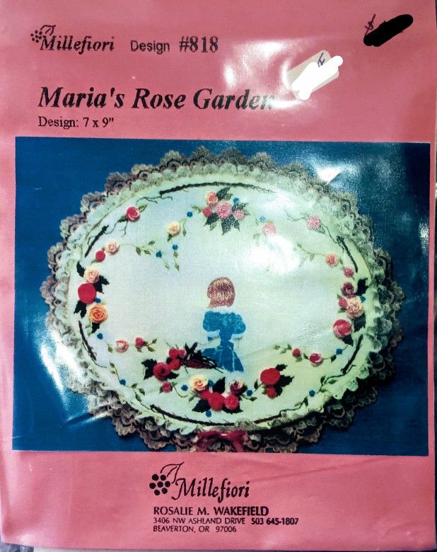 Maria's Garden Embroidery Pattern