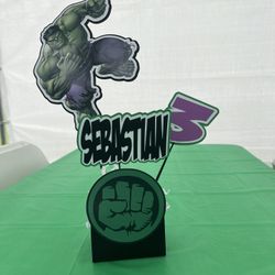 Hulk & Spider-Man Center Pieces 